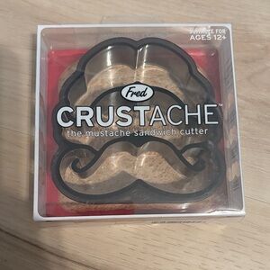 Fred Mustache Sandwich Cutter - Black